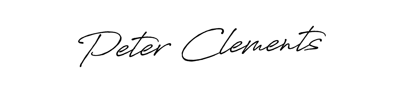 Create a beautiful signature design for name Peter Clements. With this signature (Antro_Vectra_Bolder) fonts, you can make a handwritten signature for free. Peter Clements signature style 7 images and pictures png