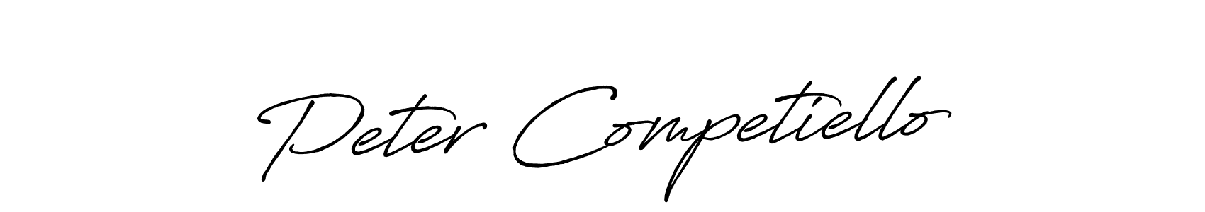 How to make Peter Competiello name signature. Use Antro_Vectra_Bolder style for creating short signs online. This is the latest handwritten sign. Peter Competiello signature style 7 images and pictures png