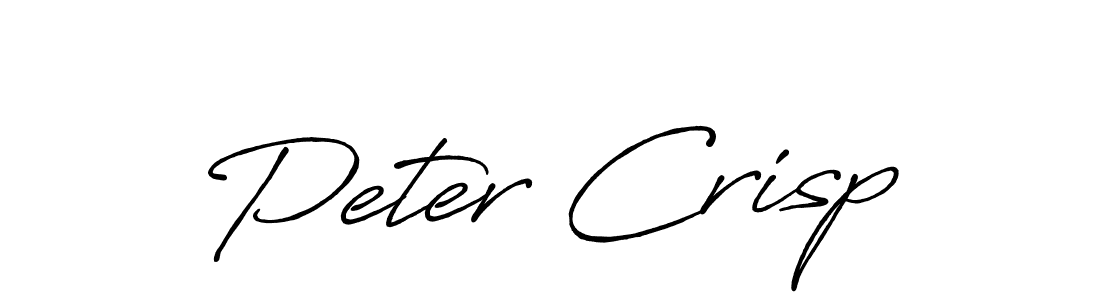 You should practise on your own different ways (Antro_Vectra_Bolder) to write your name (Peter Crisp) in signature. don't let someone else do it for you. Peter Crisp signature style 7 images and pictures png