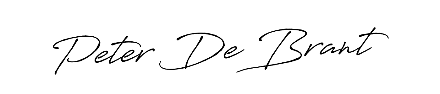 Peter De Brant stylish signature style. Best Handwritten Sign (Antro_Vectra_Bolder) for my name. Handwritten Signature Collection Ideas for my name Peter De Brant. Peter De Brant signature style 7 images and pictures png