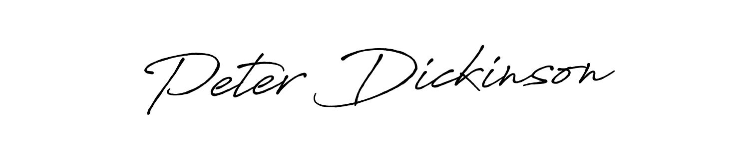 How to make Peter Dickinson name signature. Use Antro_Vectra_Bolder style for creating short signs online. This is the latest handwritten sign. Peter Dickinson signature style 7 images and pictures png