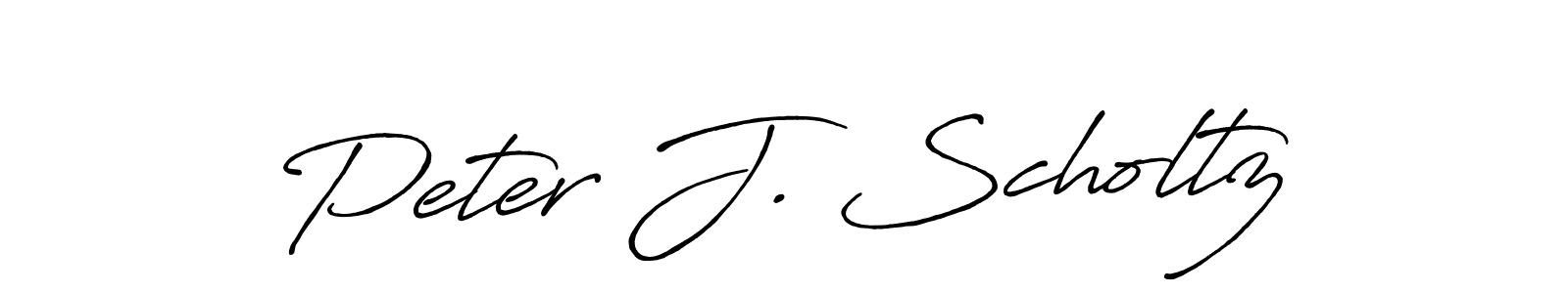 Create a beautiful signature design for name Peter J. Scholtz. With this signature (Antro_Vectra_Bolder) fonts, you can make a handwritten signature for free. Peter J. Scholtz signature style 7 images and pictures png