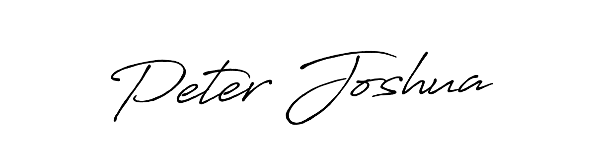 Create a beautiful signature design for name Peter Joshua. With this signature (Antro_Vectra_Bolder) fonts, you can make a handwritten signature for free. Peter Joshua signature style 7 images and pictures png
