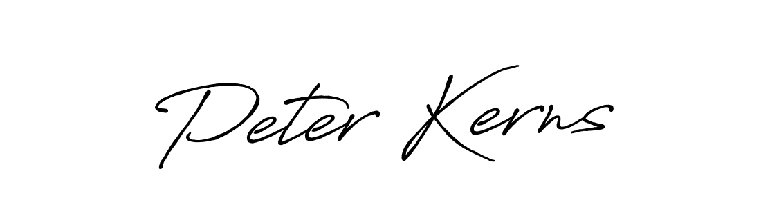 Make a beautiful signature design for name Peter Kerns. With this signature (Antro_Vectra_Bolder) style, you can create a handwritten signature for free. Peter Kerns signature style 7 images and pictures png