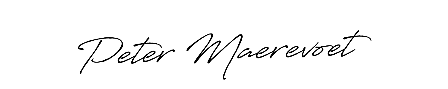 Make a beautiful signature design for name Peter Maerevoet. With this signature (Antro_Vectra_Bolder) style, you can create a handwritten signature for free. Peter Maerevoet signature style 7 images and pictures png