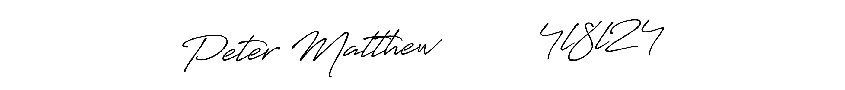 Create a beautiful signature design for name Peter Matthew         4l8l24. With this signature (Antro_Vectra_Bolder) fonts, you can make a handwritten signature for free. Peter Matthew         4l8l24 signature style 7 images and pictures png