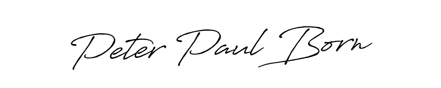 Antro_Vectra_Bolder is a professional signature style that is perfect for those who want to add a touch of class to their signature. It is also a great choice for those who want to make their signature more unique. Get Peter Paul Born name to fancy signature for free. Peter Paul Born signature style 7 images and pictures png