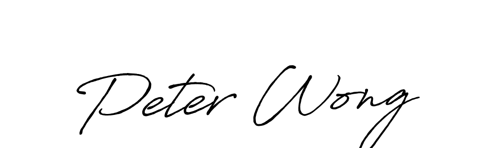 Design your own signature with our free online signature maker. With this signature software, you can create a handwritten (Antro_Vectra_Bolder) signature for name Peter Wong. Peter Wong signature style 7 images and pictures png