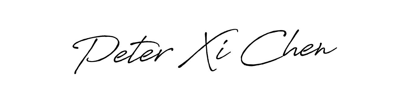 Create a beautiful signature design for name Peter Xi Chen. With this signature (Antro_Vectra_Bolder) fonts, you can make a handwritten signature for free. Peter Xi Chen signature style 7 images and pictures png