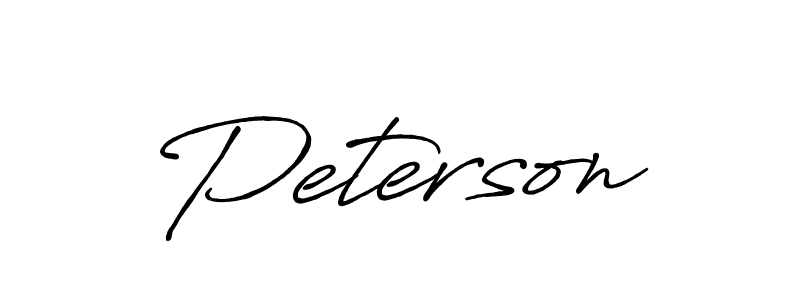 Peterson stylish signature style. Best Handwritten Sign (Antro_Vectra_Bolder) for my name. Handwritten Signature Collection Ideas for my name Peterson. Peterson signature style 7 images and pictures png