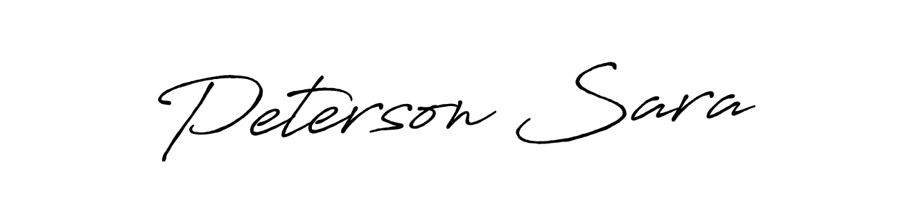 Use a signature maker to create a handwritten signature online. With this signature software, you can design (Antro_Vectra_Bolder) your own signature for name Peterson Sara. Peterson Sara signature style 7 images and pictures png