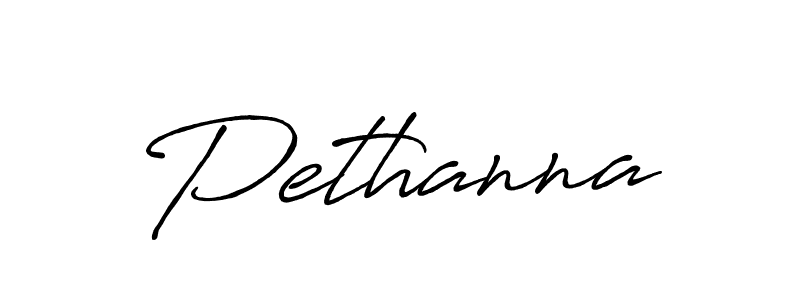 Pethanna stylish signature style. Best Handwritten Sign (Antro_Vectra_Bolder) for my name. Handwritten Signature Collection Ideas for my name Pethanna. Pethanna signature style 7 images and pictures png