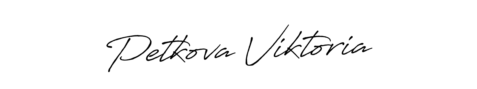 Use a signature maker to create a handwritten signature online. With this signature software, you can design (Antro_Vectra_Bolder) your own signature for name Petkova Viktoria. Petkova Viktoria signature style 7 images and pictures png