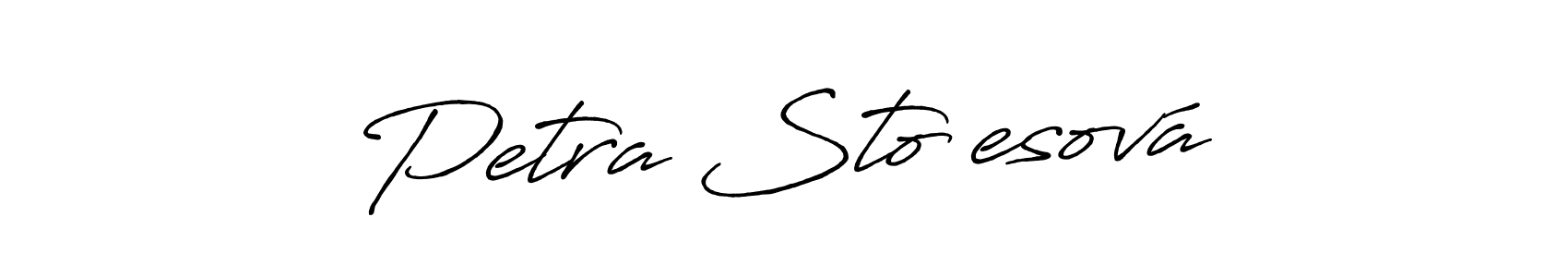 Create a beautiful signature design for name Petra Stočesová. With this signature (Antro_Vectra_Bolder) fonts, you can make a handwritten signature for free. Petra Stočesová signature style 7 images and pictures png