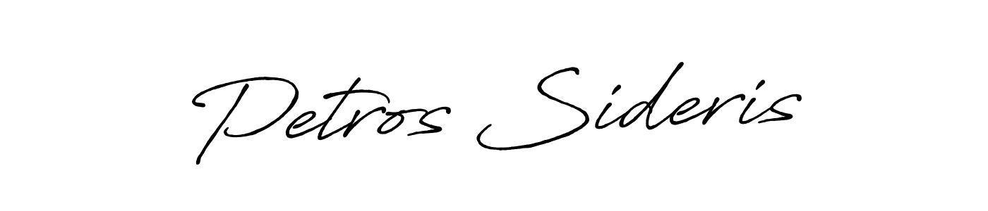 It looks lik you need a new signature style for name Petros Sideris. Design unique handwritten (Antro_Vectra_Bolder) signature with our free signature maker in just a few clicks. Petros Sideris signature style 7 images and pictures png