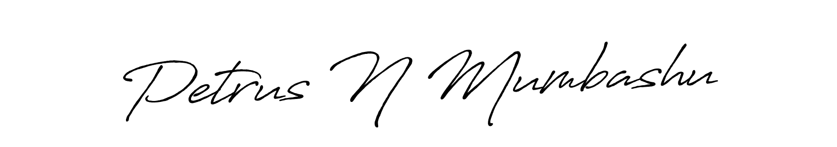 How to make Petrus N Mumbashu signature? Antro_Vectra_Bolder is a professional autograph style. Create handwritten signature for Petrus N Mumbashu name. Petrus N Mumbashu signature style 7 images and pictures png
