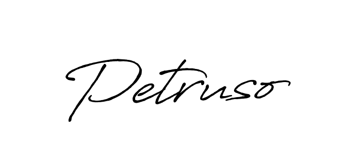 How to make Petruso name signature. Use Antro_Vectra_Bolder style for creating short signs online. This is the latest handwritten sign. Petruso signature style 7 images and pictures png