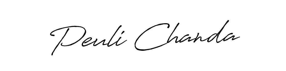 Make a short Peuli Chanda signature style. Manage your documents anywhere anytime using Antro_Vectra_Bolder. Create and add eSignatures, submit forms, share and send files easily. Peuli Chanda signature style 7 images and pictures png