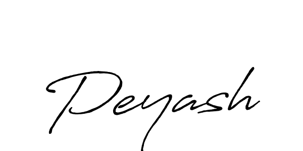 Make a beautiful signature design for name Peyash. With this signature (Antro_Vectra_Bolder) style, you can create a handwritten signature for free. Peyash signature style 7 images and pictures png