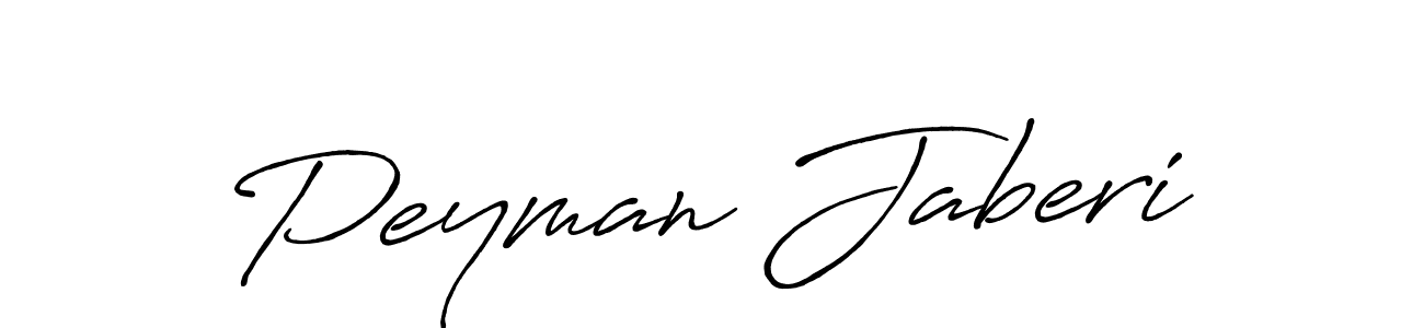 Create a beautiful signature design for name Peyman Jaberi. With this signature (Antro_Vectra_Bolder) fonts, you can make a handwritten signature for free. Peyman Jaberi signature style 7 images and pictures png