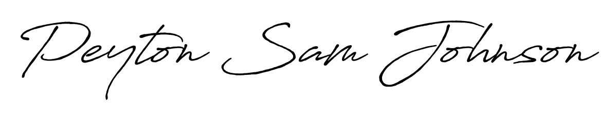 Design your own signature with our free online signature maker. With this signature software, you can create a handwritten (Antro_Vectra_Bolder) signature for name Peyton Sam Johnson. Peyton Sam Johnson signature style 7 images and pictures png