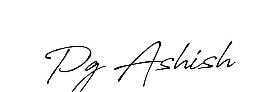 Also we have Pg Ashish name is the best signature style. Create professional handwritten signature collection using Antro_Vectra_Bolder autograph style. Pg Ashish signature style 7 images and pictures png