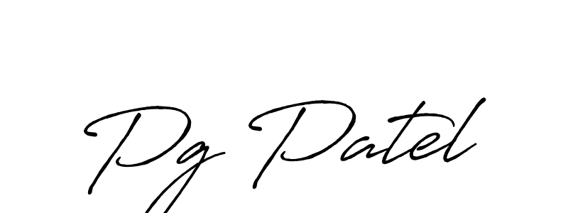 The best way (Antro_Vectra_Bolder) to make a short signature is to pick only two or three words in your name. The name Pg Patel include a total of six letters. For converting this name. Pg Patel signature style 7 images and pictures png