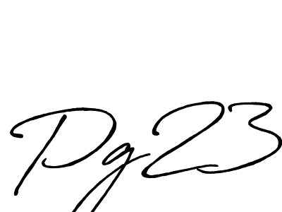 Similarly Antro_Vectra_Bolder is the best handwritten signature design. Signature creator online .You can use it as an online autograph creator for name Pg23. Pg23 signature style 7 images and pictures png
