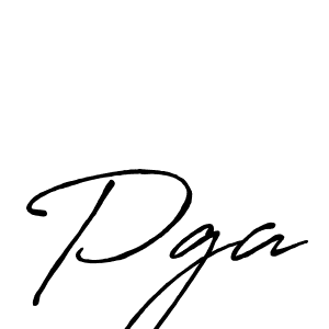 Use a signature maker to create a handwritten signature online. With this signature software, you can design (Antro_Vectra_Bolder) your own signature for name Pga. Pga signature style 7 images and pictures png