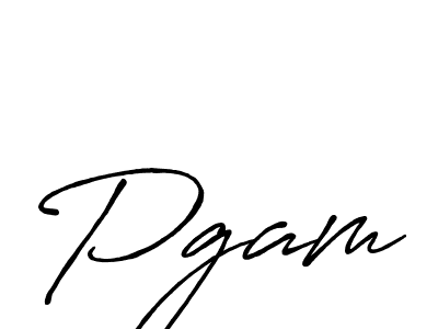 Make a beautiful signature design for name Pgam. With this signature (Antro_Vectra_Bolder) style, you can create a handwritten signature for free. Pgam signature style 7 images and pictures png