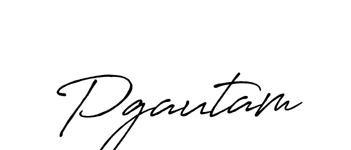 How to make Pgautam signature? Antro_Vectra_Bolder is a professional autograph style. Create handwritten signature for Pgautam name. Pgautam signature style 7 images and pictures png