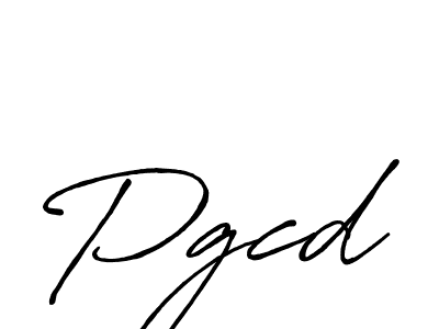 How to make Pgcd name signature. Use Antro_Vectra_Bolder style for creating short signs online. This is the latest handwritten sign. Pgcd signature style 7 images and pictures png