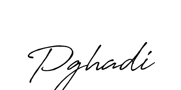 Design your own signature with our free online signature maker. With this signature software, you can create a handwritten (Antro_Vectra_Bolder) signature for name Pghadi. Pghadi signature style 7 images and pictures png