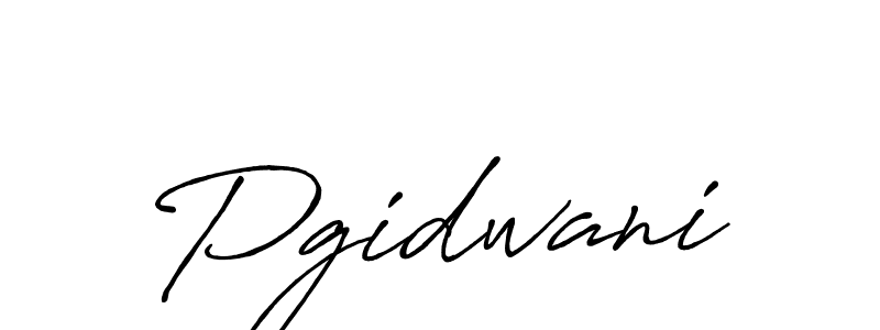 Create a beautiful signature design for name Pgidwani. With this signature (Antro_Vectra_Bolder) fonts, you can make a handwritten signature for free. Pgidwani signature style 7 images and pictures png