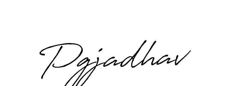 How to make Pgjadhav signature? Antro_Vectra_Bolder is a professional autograph style. Create handwritten signature for Pgjadhav name. Pgjadhav signature style 7 images and pictures png