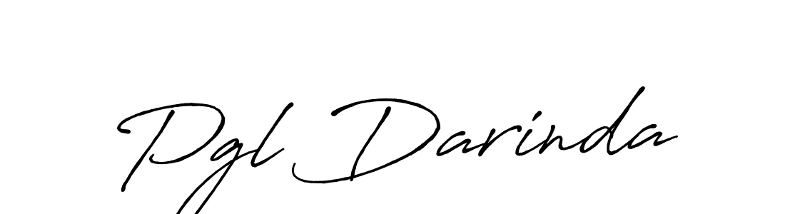 Design your own signature with our free online signature maker. With this signature software, you can create a handwritten (Antro_Vectra_Bolder) signature for name Pgl Darinda. Pgl Darinda signature style 7 images and pictures png