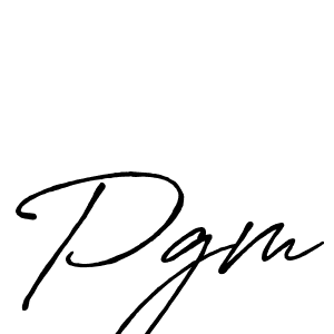 Create a beautiful signature design for name Pgm. With this signature (Antro_Vectra_Bolder) fonts, you can make a handwritten signature for free. Pgm signature style 7 images and pictures png