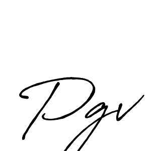 Also we have Pgv name is the best signature style. Create professional handwritten signature collection using Antro_Vectra_Bolder autograph style. Pgv signature style 7 images and pictures png