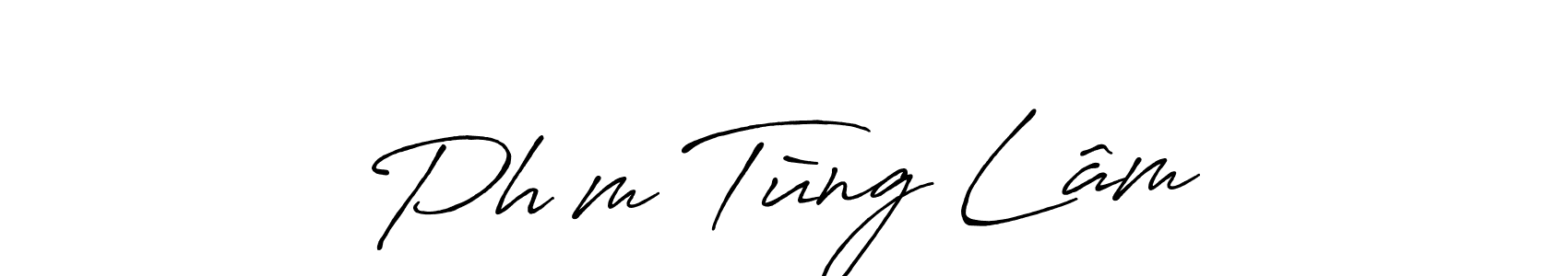 Design your own signature with our free online signature maker. With this signature software, you can create a handwritten (Antro_Vectra_Bolder) signature for name Phạm Tùng Lâm. Phạm Tùng Lâm signature style 7 images and pictures png