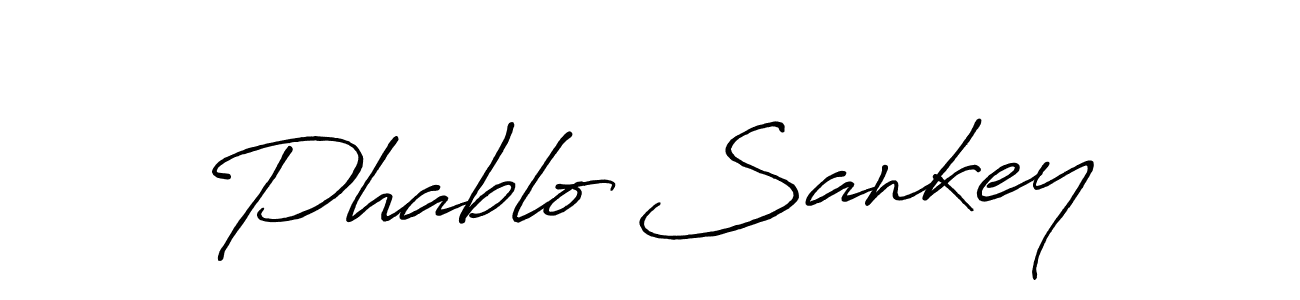 Phablo Sankey stylish signature style. Best Handwritten Sign (Antro_Vectra_Bolder) for my name. Handwritten Signature Collection Ideas for my name Phablo Sankey. Phablo Sankey signature style 7 images and pictures png