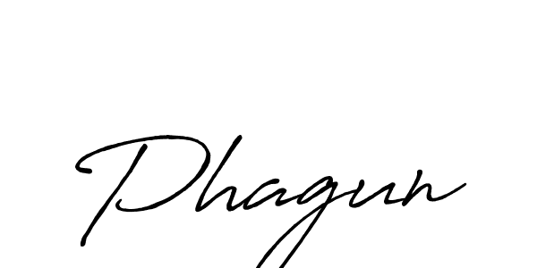 Phagun stylish signature style. Best Handwritten Sign (Antro_Vectra_Bolder) for my name. Handwritten Signature Collection Ideas for my name Phagun. Phagun signature style 7 images and pictures png