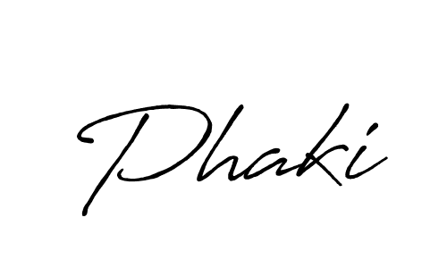 Make a beautiful signature design for name Phaki. With this signature (Antro_Vectra_Bolder) style, you can create a handwritten signature for free. Phaki signature style 7 images and pictures png