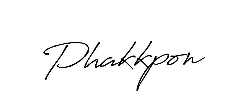 Use a signature maker to create a handwritten signature online. With this signature software, you can design (Antro_Vectra_Bolder) your own signature for name Phakkpon. Phakkpon signature style 7 images and pictures png