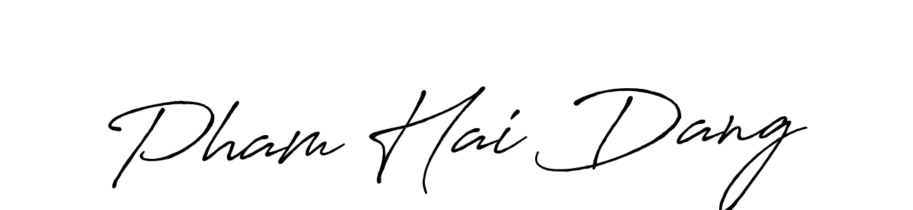 The best way (Antro_Vectra_Bolder) to make a short signature is to pick only two or three words in your name. The name Pham Hai Dang include a total of six letters. For converting this name. Pham Hai Dang signature style 7 images and pictures png