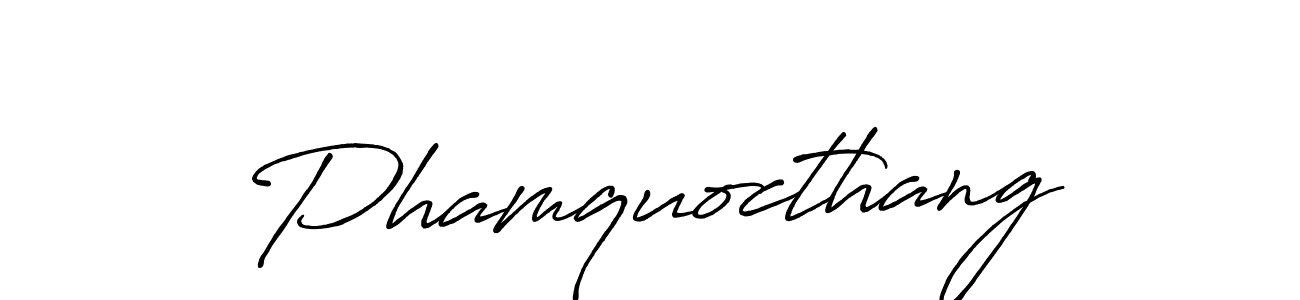 Use a signature maker to create a handwritten signature online. With this signature software, you can design (Antro_Vectra_Bolder) your own signature for name Phamquocthang. Phamquocthang signature style 7 images and pictures png