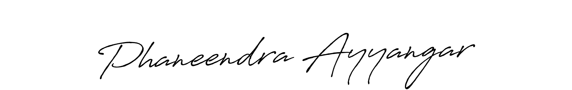 Create a beautiful signature design for name Phaneendra Ayyangar. With this signature (Antro_Vectra_Bolder) fonts, you can make a handwritten signature for free. Phaneendra Ayyangar signature style 7 images and pictures png