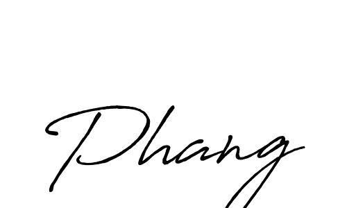 Phang stylish signature style. Best Handwritten Sign (Antro_Vectra_Bolder) for my name. Handwritten Signature Collection Ideas for my name Phang. Phang signature style 7 images and pictures png