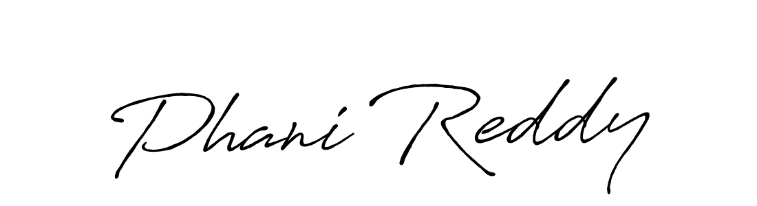 Also we have Phani Reddy name is the best signature style. Create professional handwritten signature collection using Antro_Vectra_Bolder autograph style. Phani Reddy signature style 7 images and pictures png