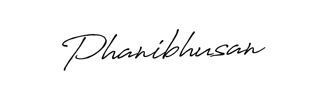 Make a beautiful signature design for name Phanibhusan. With this signature (Antro_Vectra_Bolder) style, you can create a handwritten signature for free. Phanibhusan signature style 7 images and pictures png
