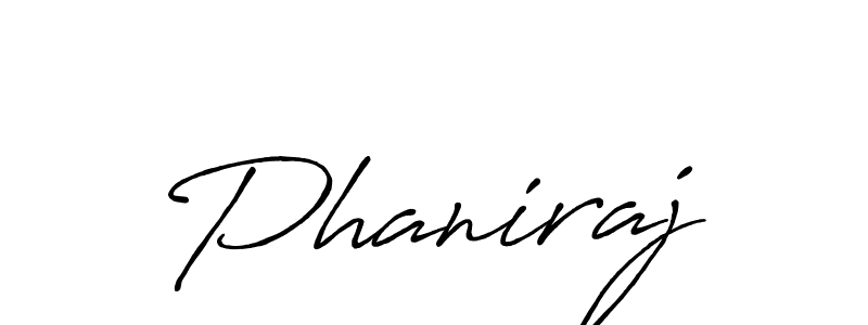 Use a signature maker to create a handwritten signature online. With this signature software, you can design (Antro_Vectra_Bolder) your own signature for name Phaniraj. Phaniraj signature style 7 images and pictures png